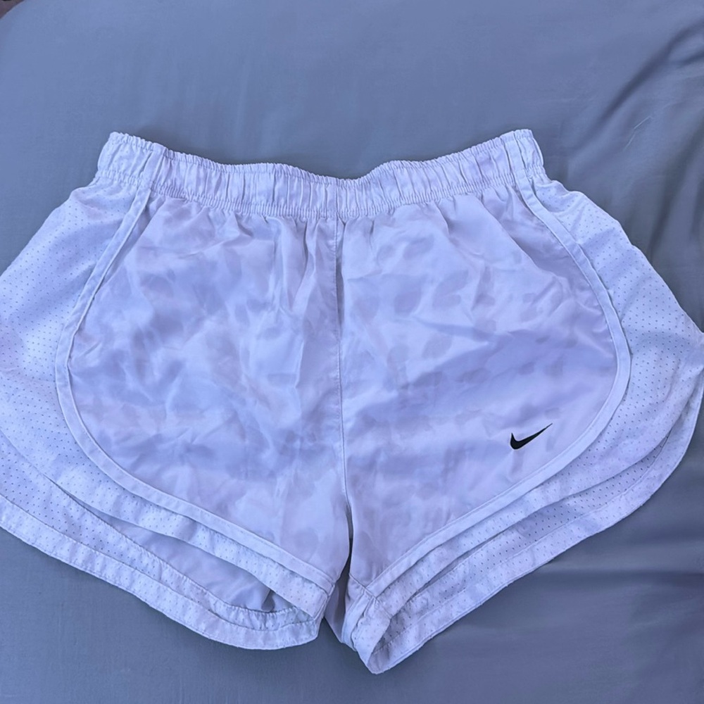 Nike white camo shorts